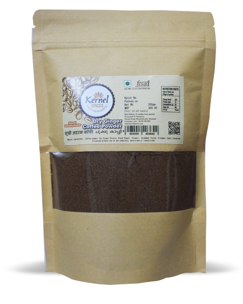 Kernel Spices Dry Ginger Coffee Powder Chukku kappi Wayanad Kerala 200g
