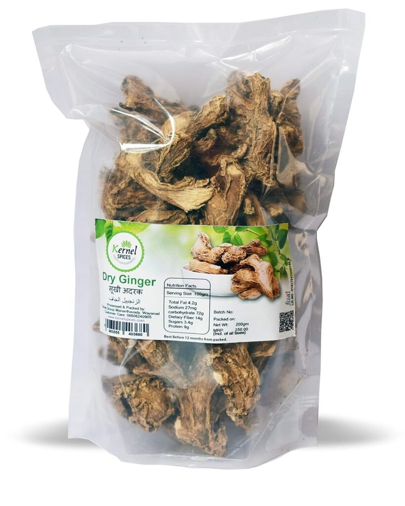 Kernel Spices Dry Ginger raw sonth/dry adrak Wayanad Kerala 200g